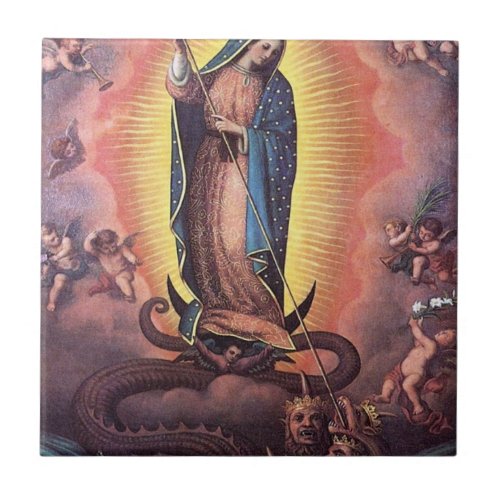 Our Lady Of Guadalupe Ceramic Tile
