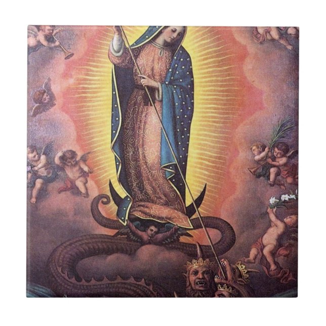 Our Lady Of Guadalupe Ceramic Tile (Front)