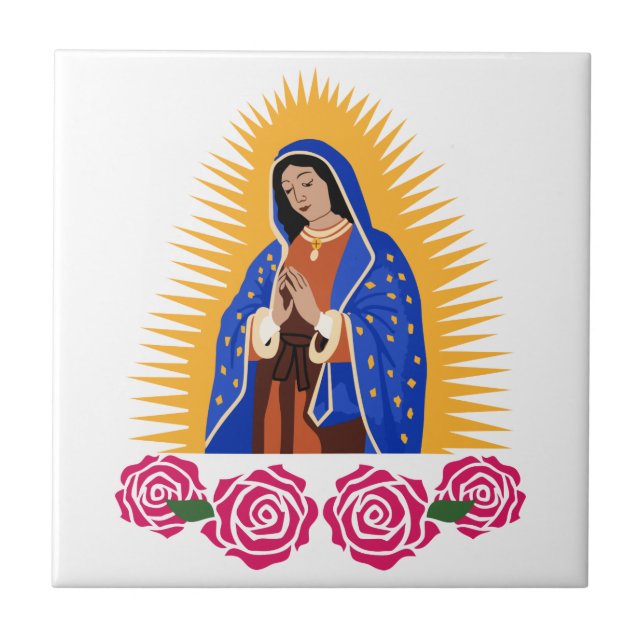 Our Lady of Guadalupe Ceramic Tile (Front)
