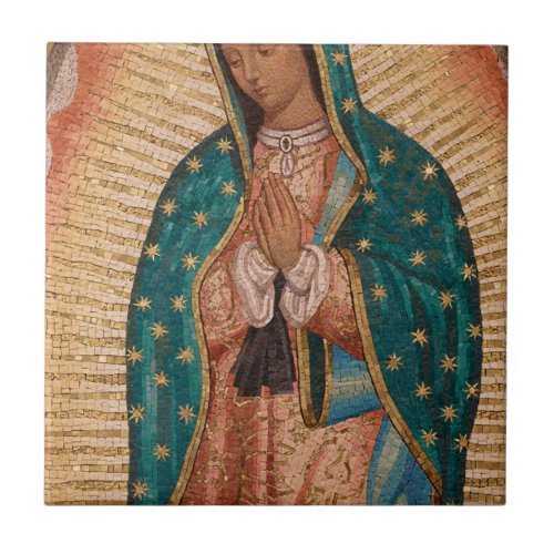 Our Lady Of Guadalupe Ceramic Tile