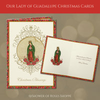 Our Lady of Guadalupe Christmas Poinsettia Holiday