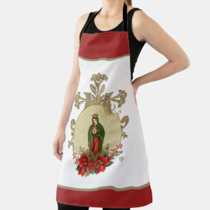 Our Lady of Guadalupe Christmas Virgin Mary Apron