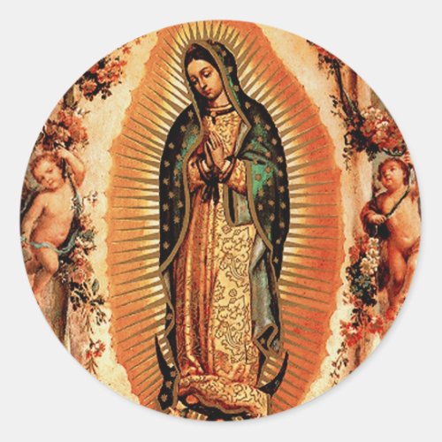Our Lady of Guadalupe Classic Round Sticker
