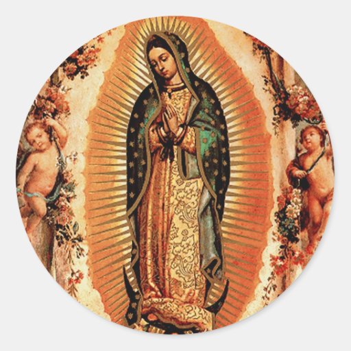 Our Lady of Guadalupe Classic Round Sticker | Zazzle