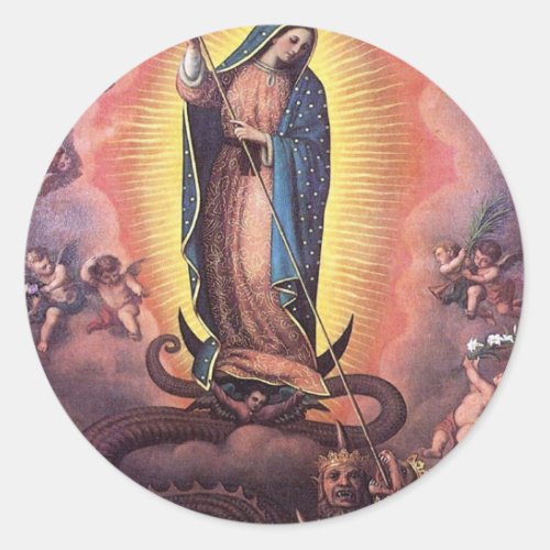 Our Lady Of Guadalupe Classic Round Sticker
