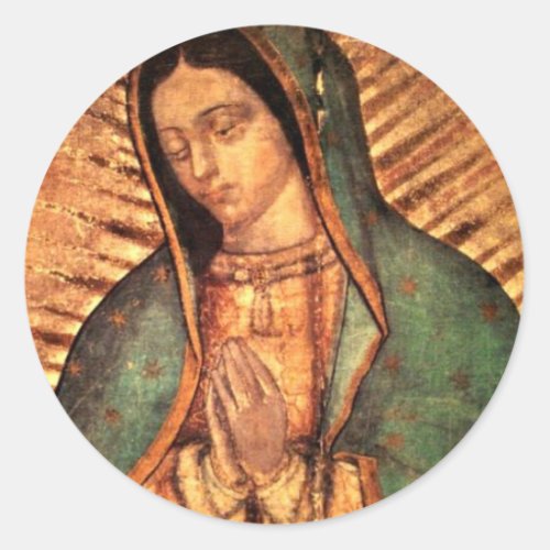 Our Lady Of Guadalupe Classic Round Sticker