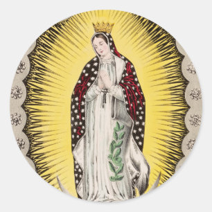 Our Lady of Guadalupe Classic Round Sticker