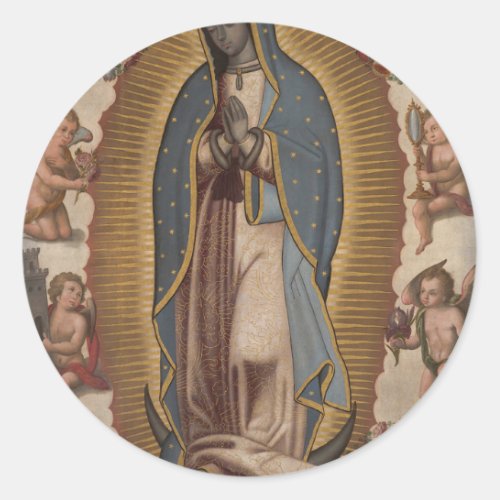 Our Lady Of Guadalupe Classic Round Sticker