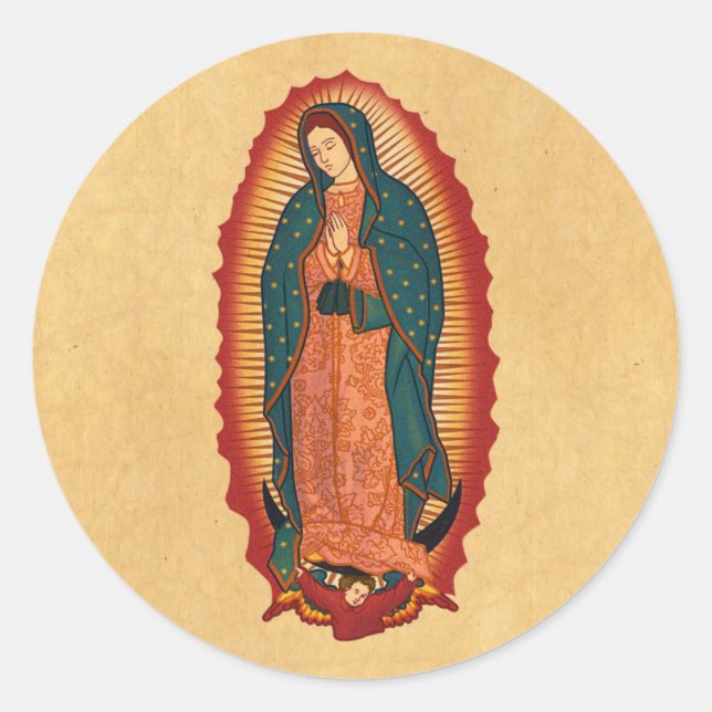 Our Lady of Guadalupe Classic Round Sticker (Front)
