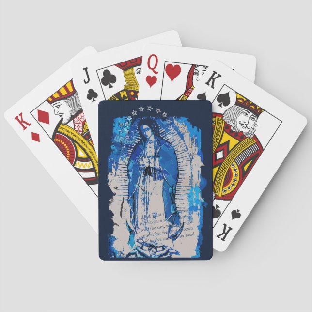 Our Lady of Guadalupe Collage Poker Cards (Back)