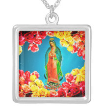 Our Lady of Guadalupe Colorful Gift Silver