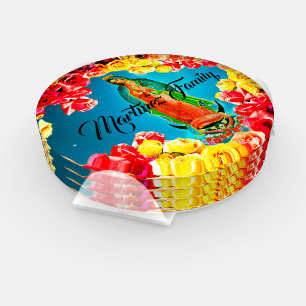 Our Lady of Guadalupe Custom Family Name Gift Coaster Set