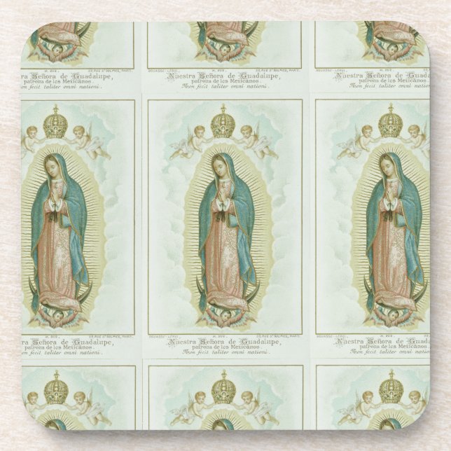 Our Lady Of Guadalupe Drink Coaster (Front)