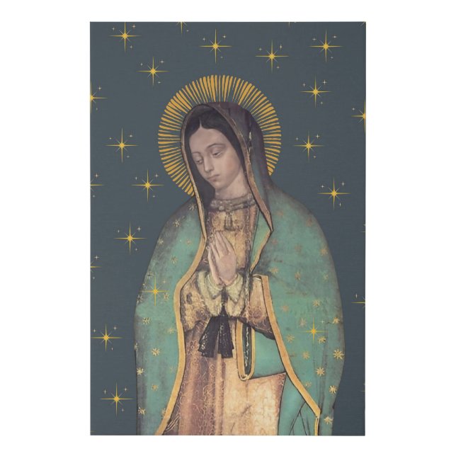Our Lady of Guadalupe Faux Wrapped Canvas Print (Front)