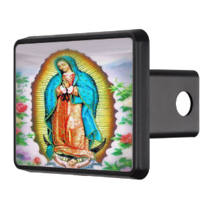 Our Lady of Guadalupe Floral Hitch Cover