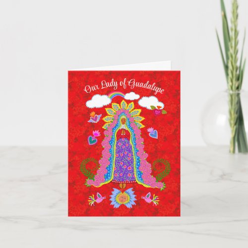 Our Lady Of Guadalupe Folded Note Card