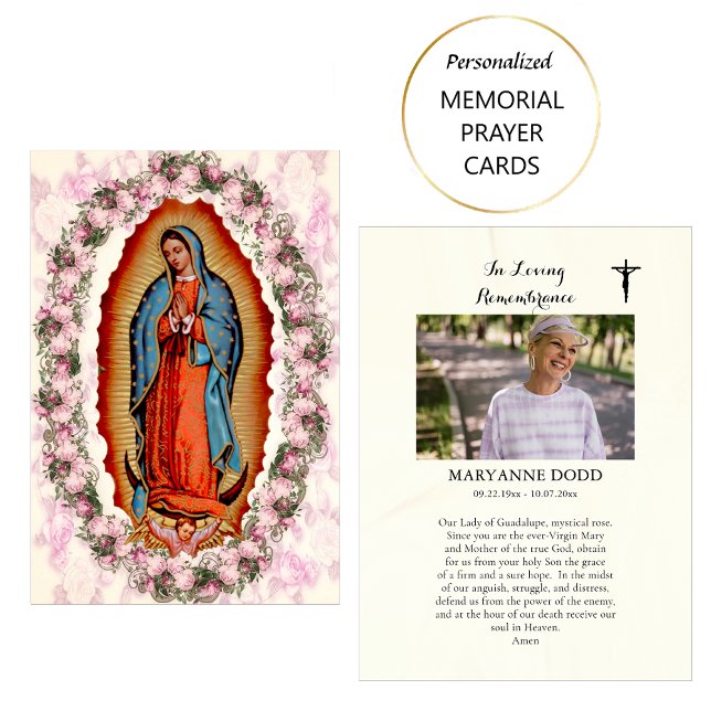 Our Lady of Guadalupe Funeral Prayer Card (Creator Uploaded)