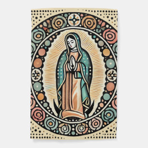 Our Lady of Guadalupe Garden Flag