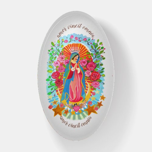  Our Lady of Guadalupe Glass Paperweight