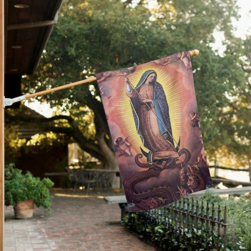 Our Lady Of Guadalupe House Flag