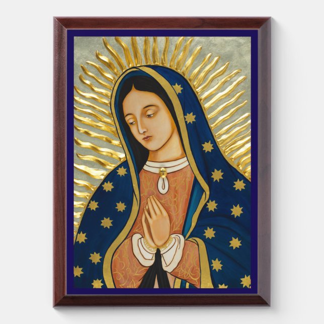 Our Lady of Guadalupe Icon Plaque (Vertical)