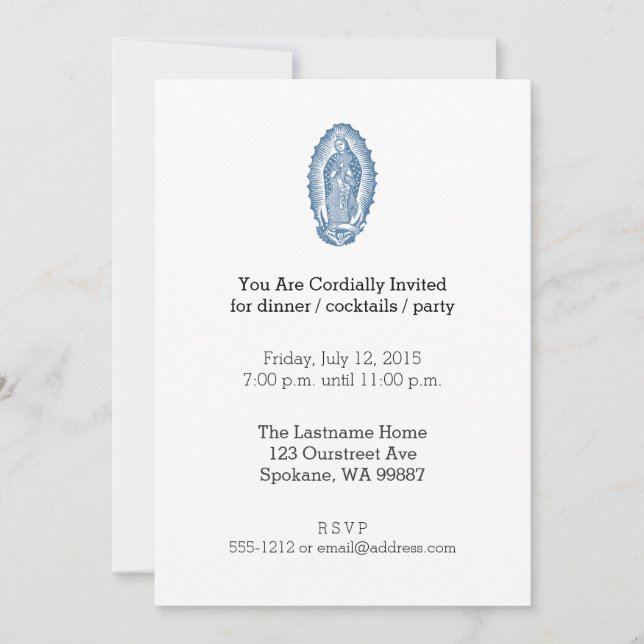Our Lady of Guadalupe Invitation (Front)