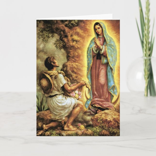 Our Lady of Guadalupe Juan Diego Card (Front)