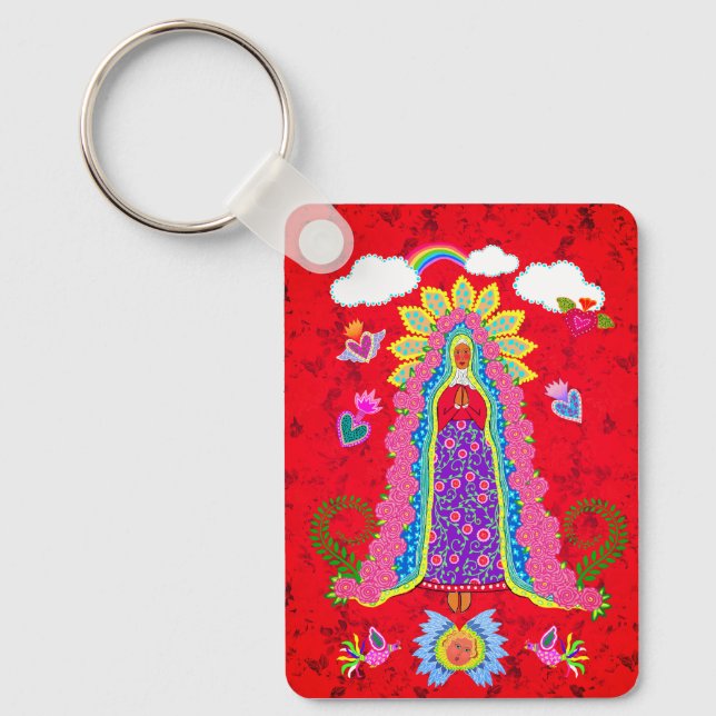 Our Lady of Guadalupe Keychain (Front)