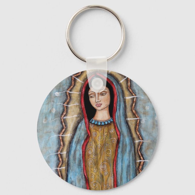 Our Lady of Guadalupe Keychain (Front)