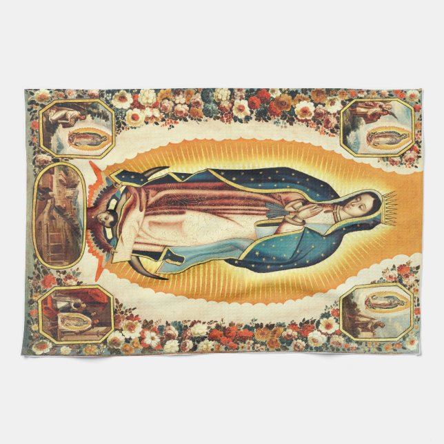 Our Lady of Guadalupe Kitchen Towel (Horizontal)