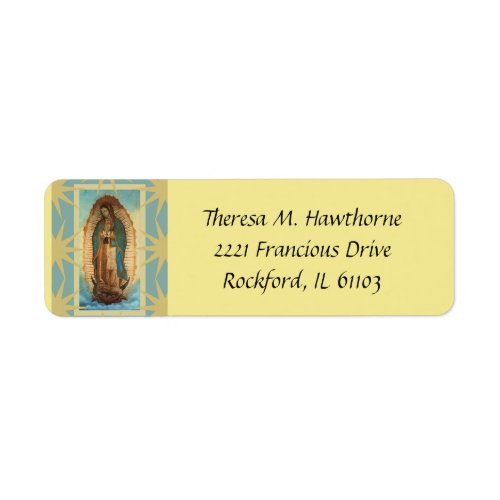 Our Lady of Guadalupe Label
