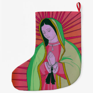 our lady of guadalupe large christmas stocking