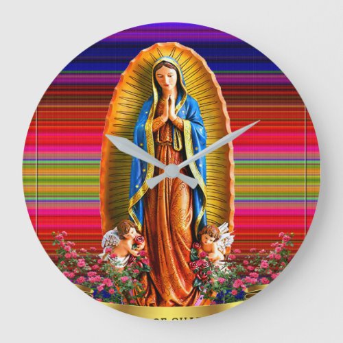 Our Lady of Guadalupe Large Clock