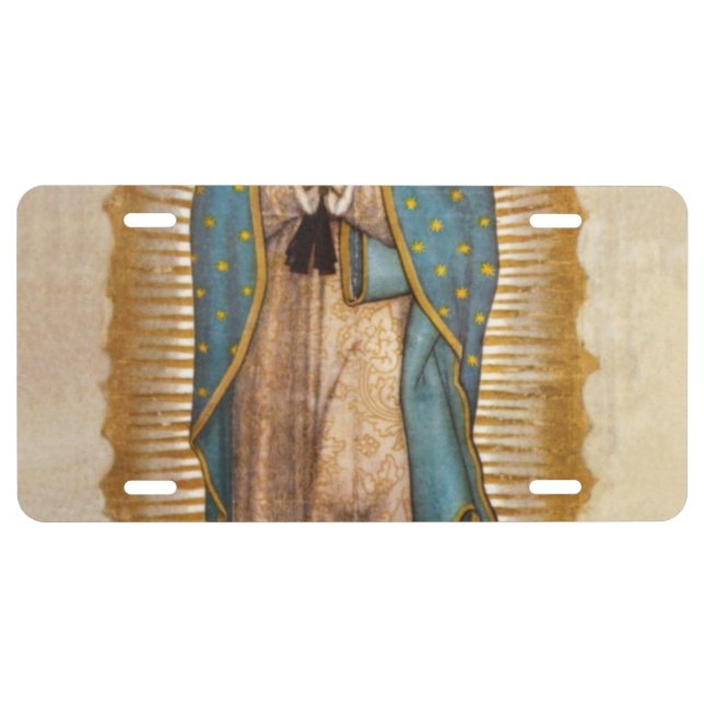 Our Lady Of Guadalupe License Plate (Front)