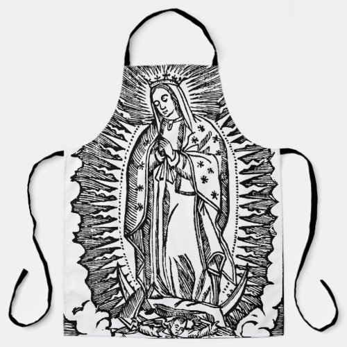 Our Lady of Guadalupe Mexico Blessed Virgin Mary Apron