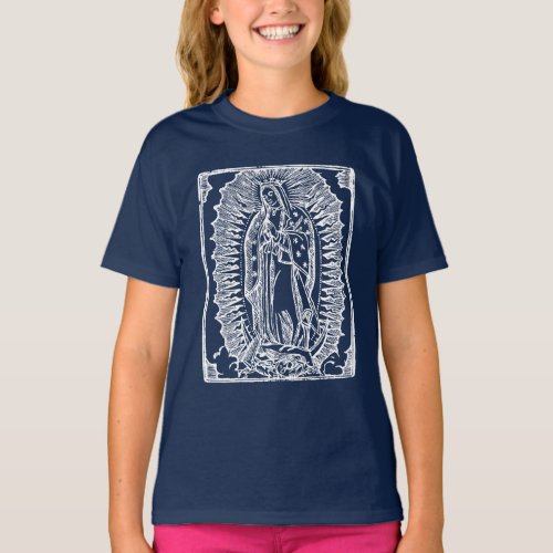 Our Lady of Guadalupe Mexico Blessed Virgin Mary T_Shirt
