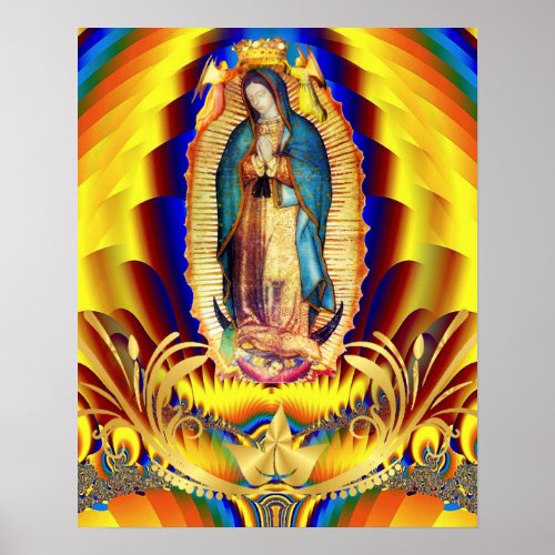 Our Lady of Guadalupe Mexico Virgin Mary Poster