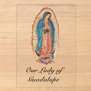 Our Lady of Guadalupe Miraculous Tilma Fine Art Acrylic Invitations