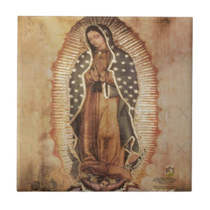 Our Lady Of Guadalupe Mother Mary Ceramic Tile