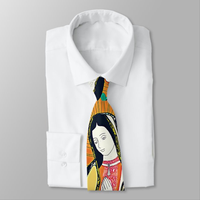 OUR LADY OF GUADALUPE NECK TIE (Tied)