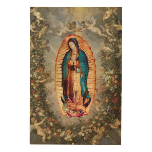 Our Lady of Guadalupe, Nuestra Señora de Guadalup Wood Wall Art