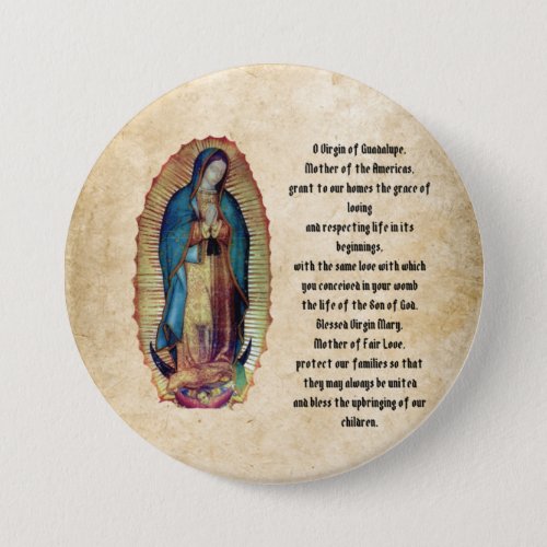 Our Lady of Guadalupe Nuestra Seora de Guadalupe Button