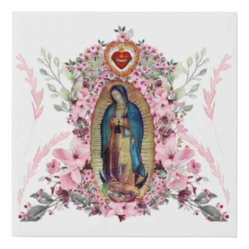 Our Lady of Guadalupe Nuestra Seora de Guadalupe Faux Canvas Print