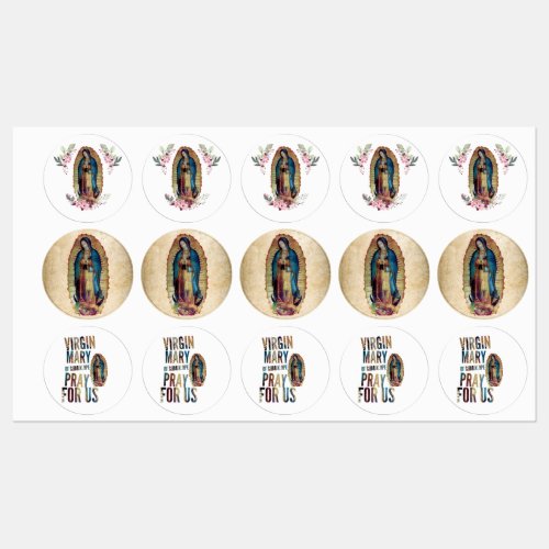 Our Lady of Guadalupe Nuestra Seora de Guadalupe Kids Labels