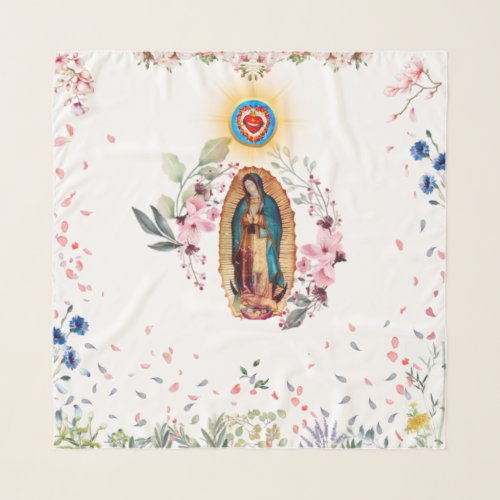 Our Lady of Guadalupe Nuestra Seora de Guadalupe Scarf
