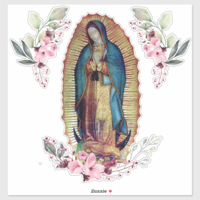 Our Lady of Guadalupe, Nuestra Señora de Guadalupe Sticker (Sheet)