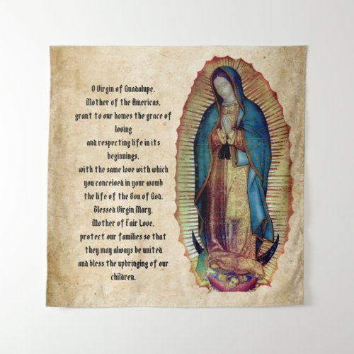 Our Lady of Guadalupe Nuestra Seora de Guadalupe Tapestry