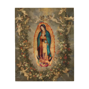 Our Lady of Guadalupe, Nuestra Señora de Guadalupe Wood Wall Art