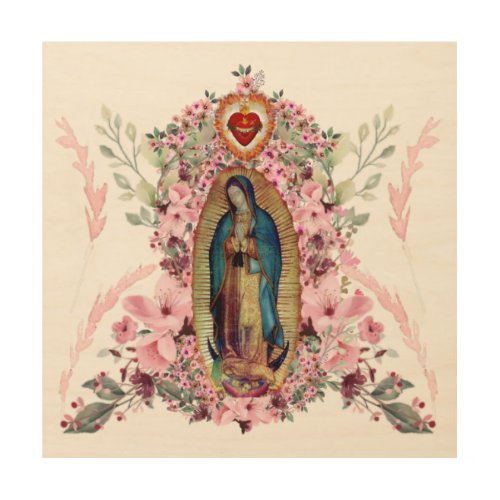 Our Lady of Guadalupe Nuestra Seora de Guadalupe Wood Wall Art