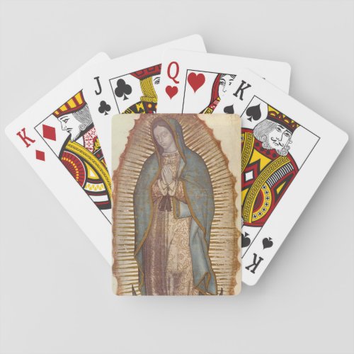 Our Lady of Guadalupe Nuestra Seora Virgen Playing Cards